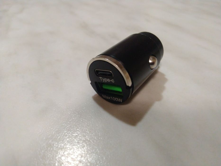 Зарядка в прикурювач автомобільна USB type-c Зарядний пристрій Прикури