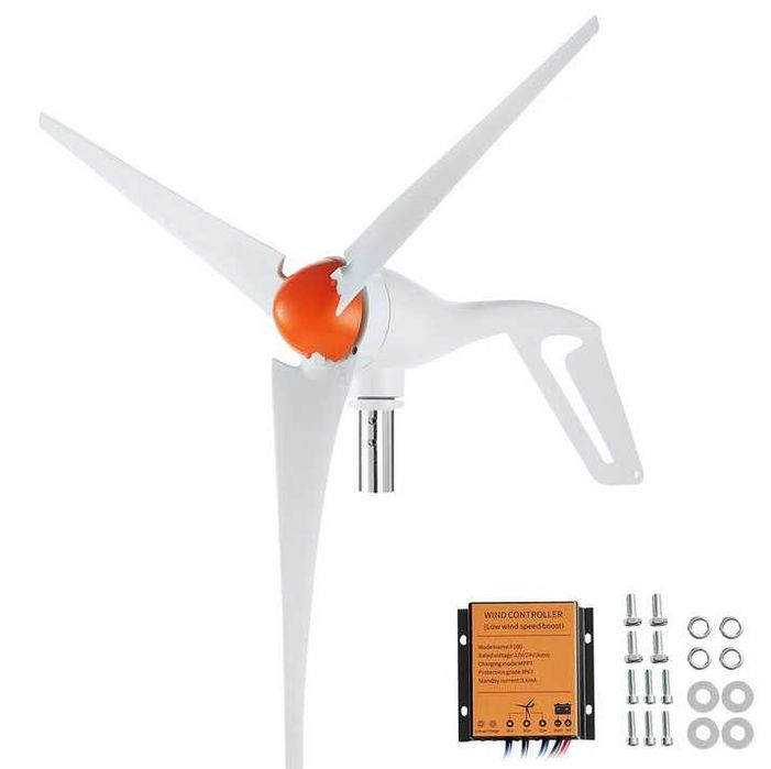 Gerador de turbina eólica VEVOR 500W, kit de turbina eólica de 24V