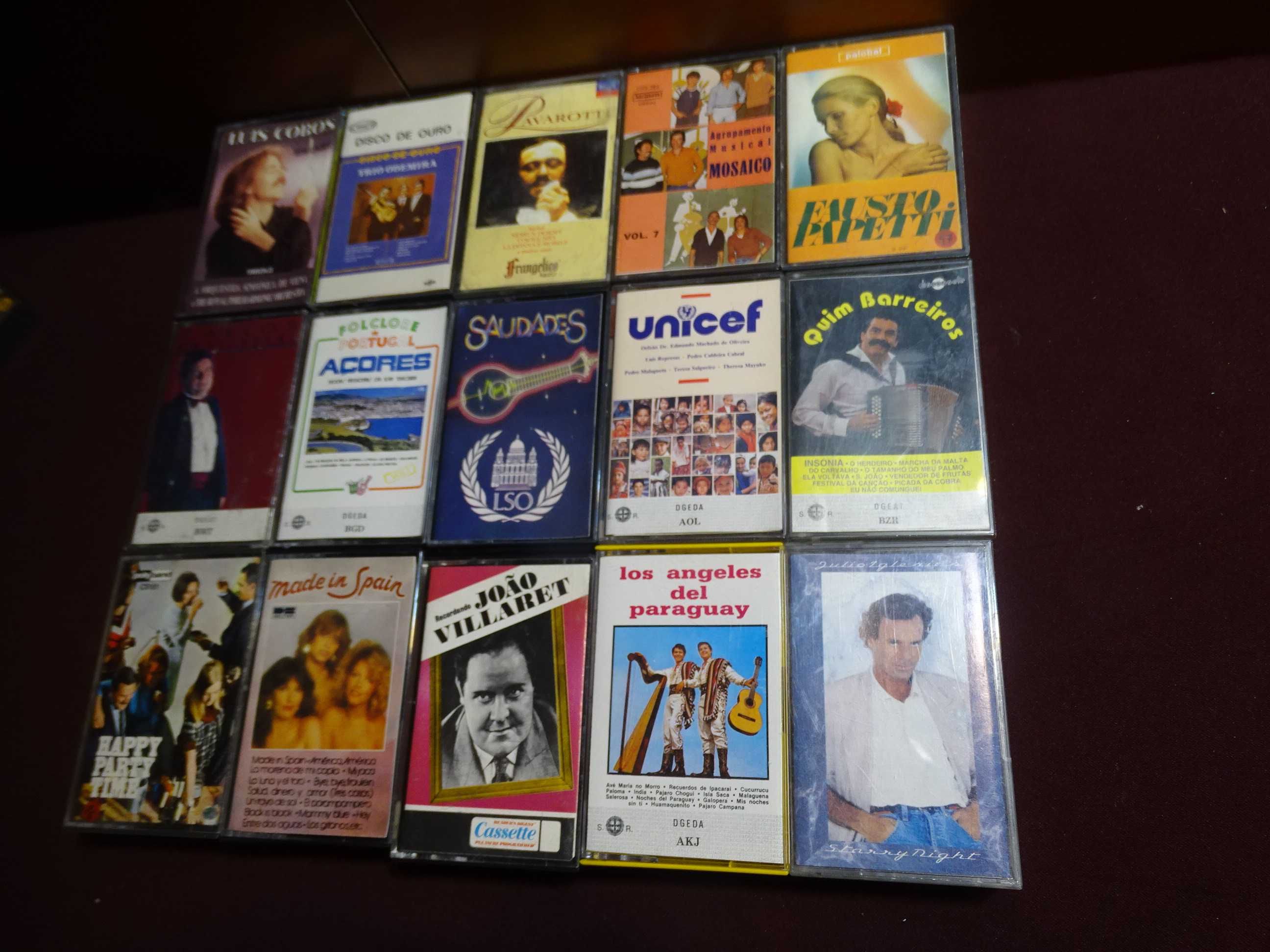 Lote de Cassetes Musica Portuguesa e internacional em bom estado