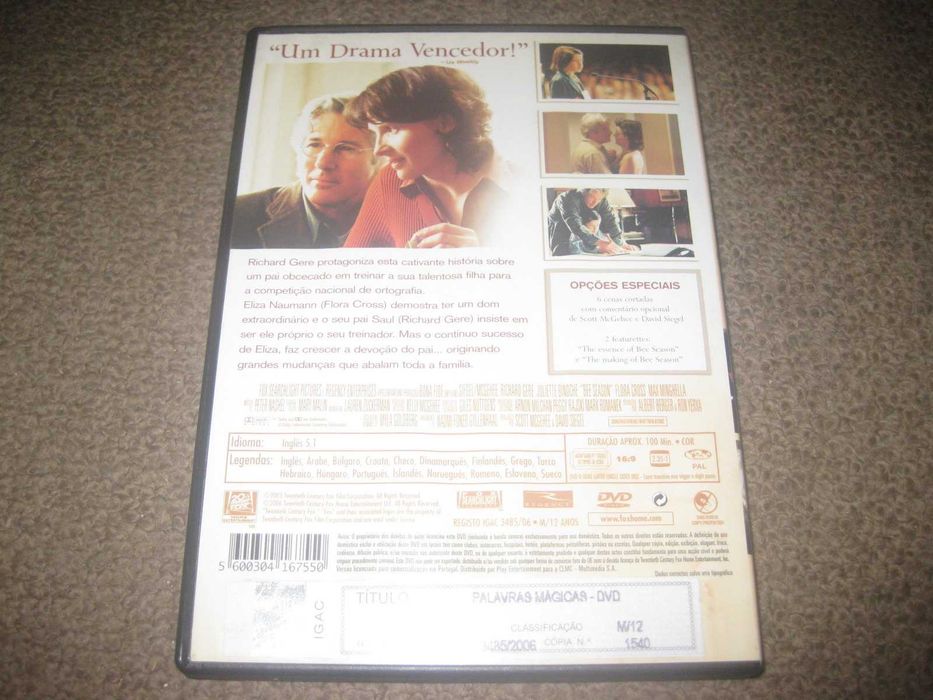 DVD "Palavras Mágicas" com Richard Gere