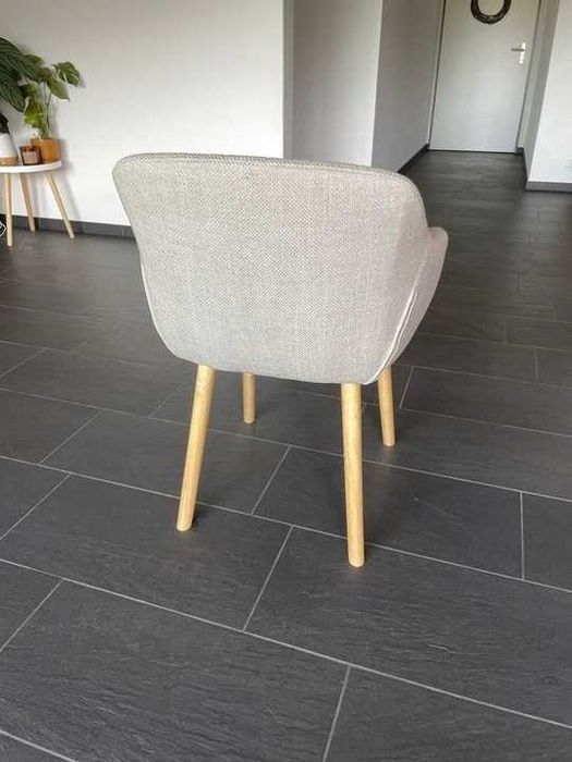 Krzesło fotel z podłokietnikami hoker taboret stołek Adslev Jysk 2szt