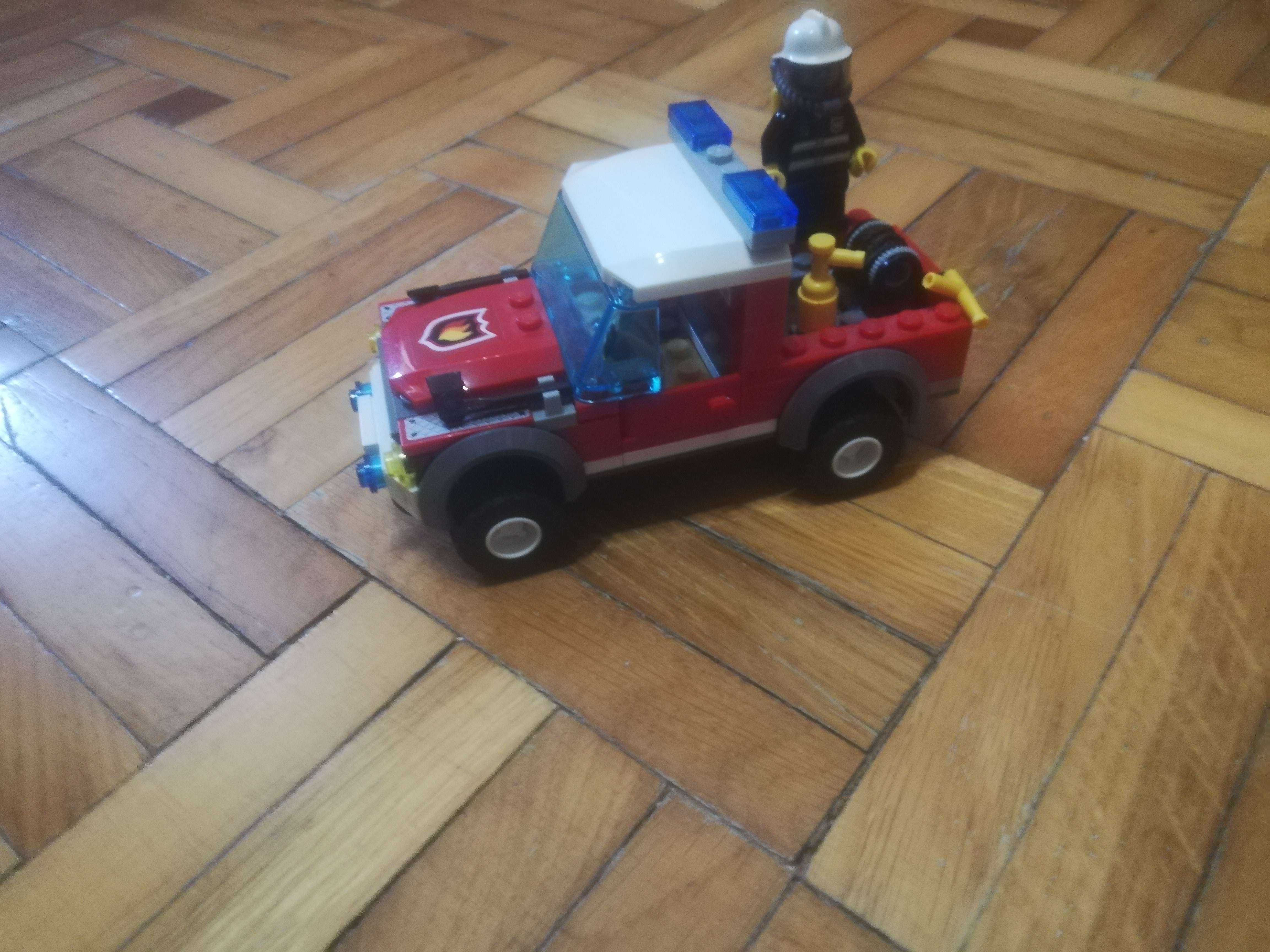 Lego city helikopter i auto straży pożarnej 7206