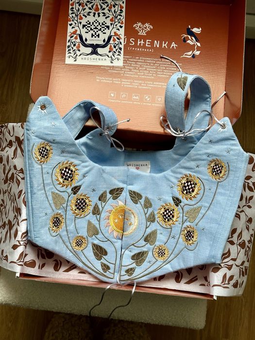 Джинсовий корсет