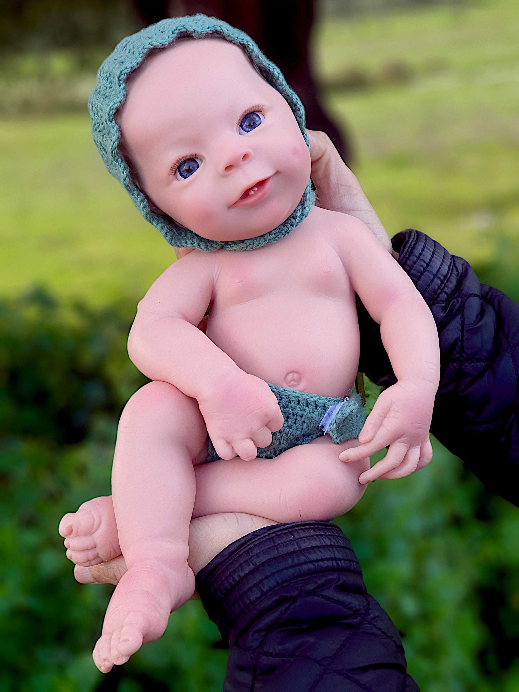 Boneca bebé reborn corpo inteiro silicone menino