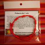 Pulseira 7 nós vermelha para proteção