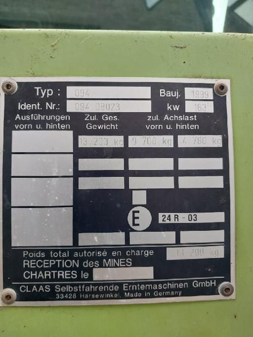 Kombajn zbożowy Claas Dominator