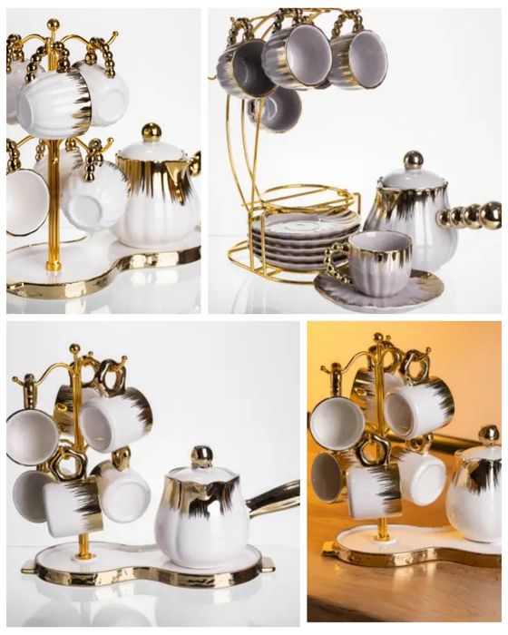Набір для кави по турецькі порцеляновий 6 персон. 3 моделі.
