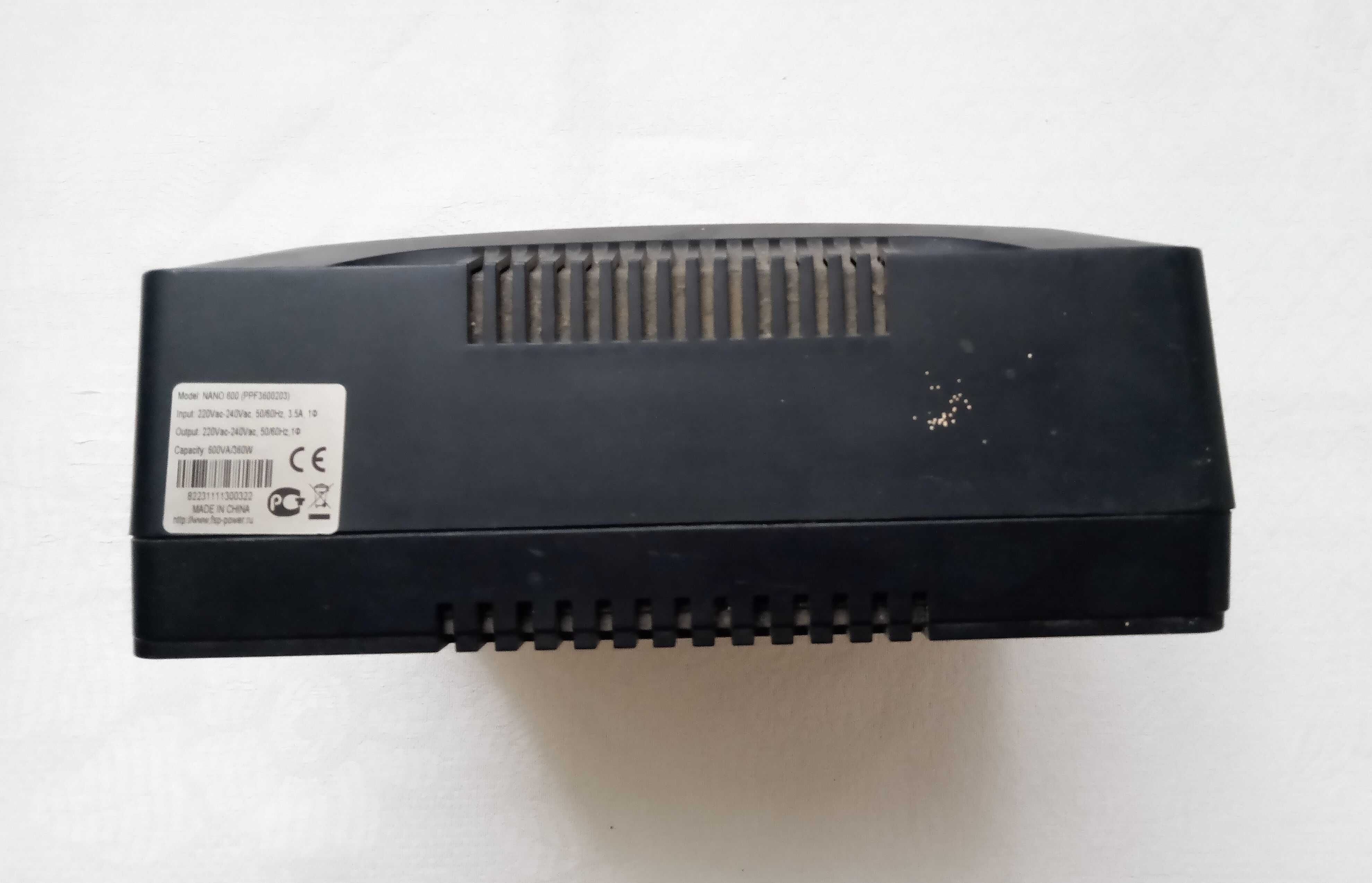 Резервный ИБП FSP NANO-600 Бесперебойник питания