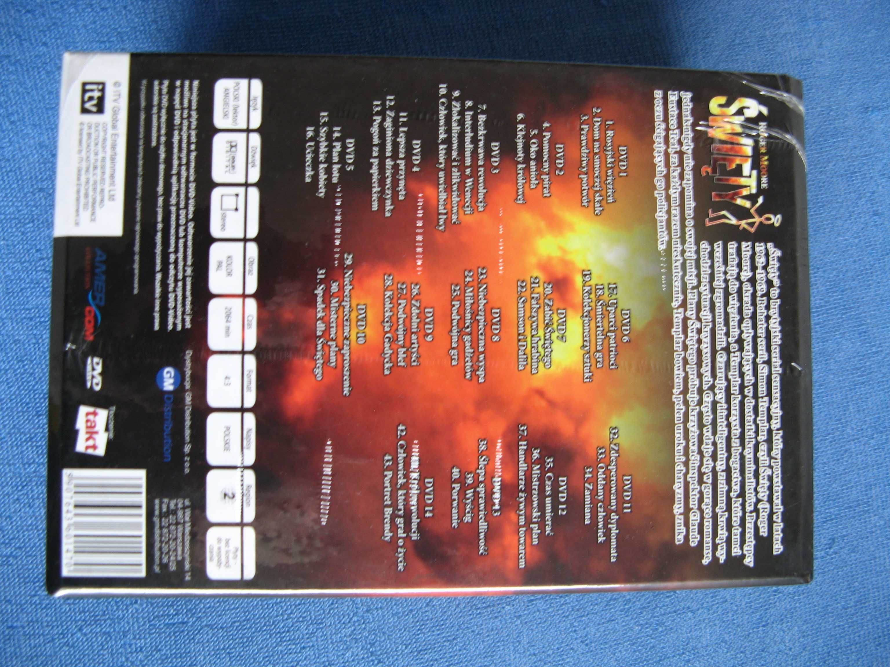 Święty (Roger Moore), BOX 14 DVD, polski lektor/Nowe!