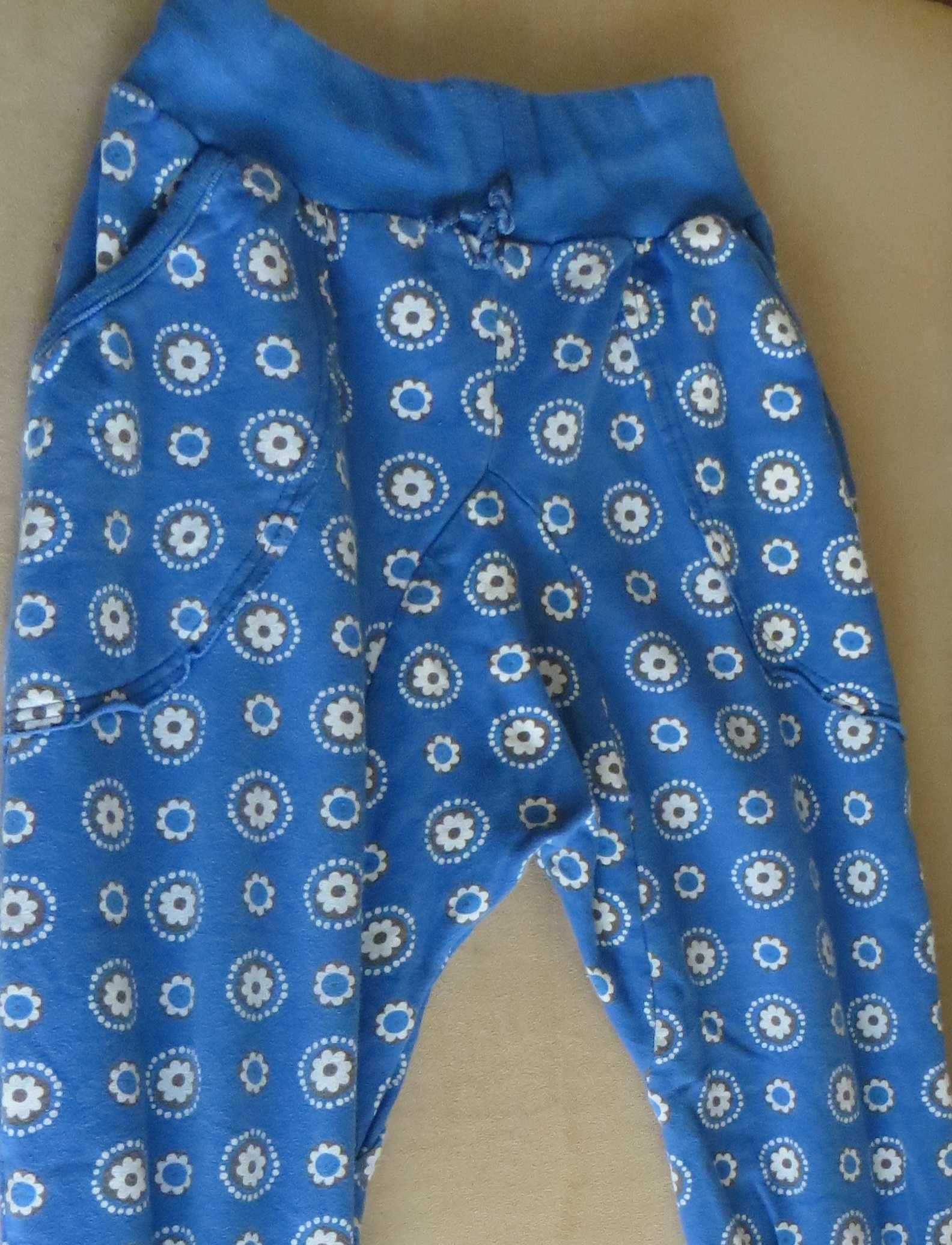 Calças Aladino, c/ bolsos, azul estampado com bolsos - Idade 5/6 anos