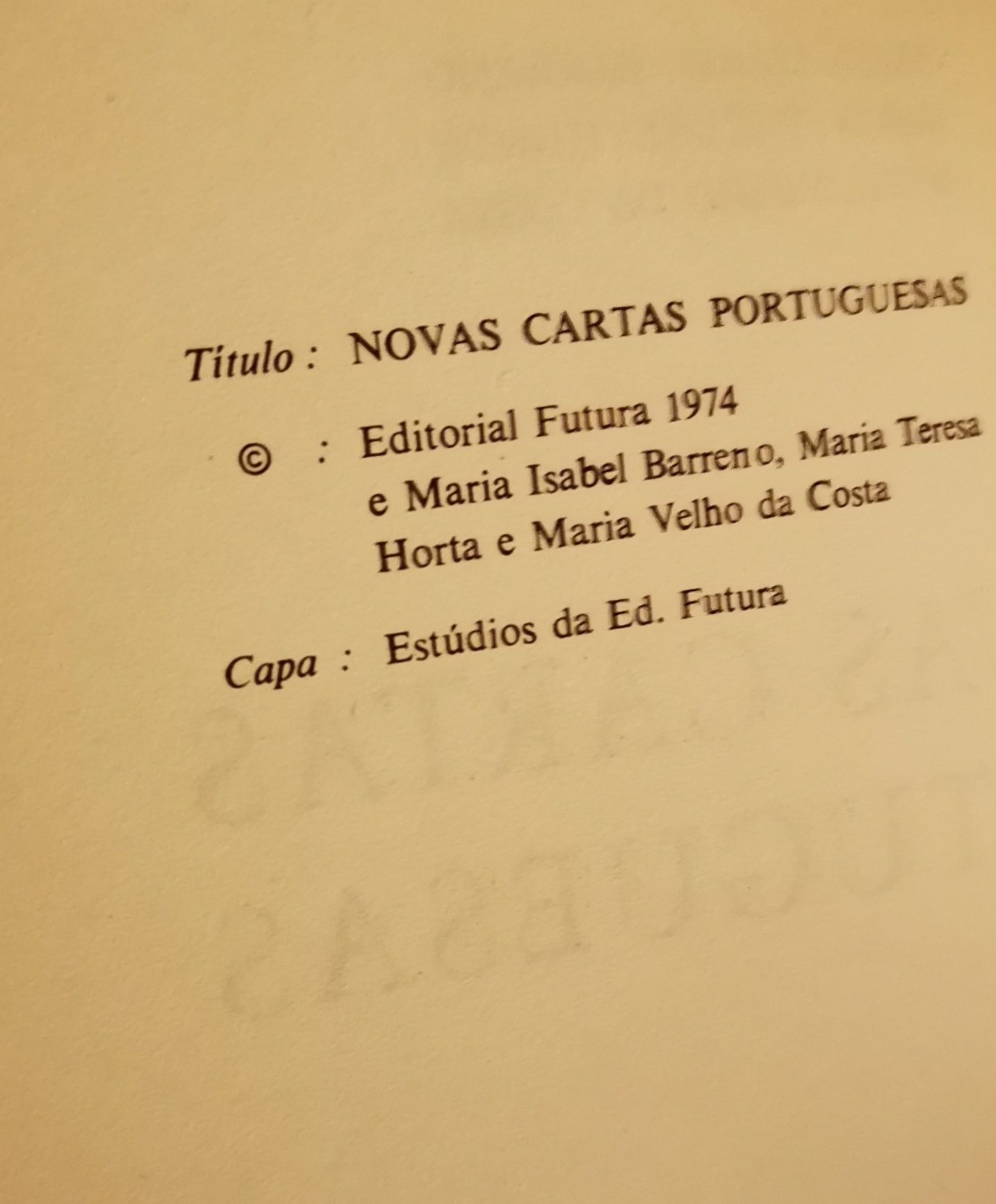 Novas cartas portuguesas, futura