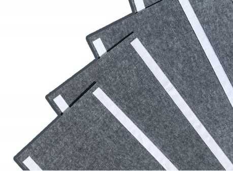 Tablica filcowa Lamele -  na pinezki, 60x120 lub 80x160, mix kolor