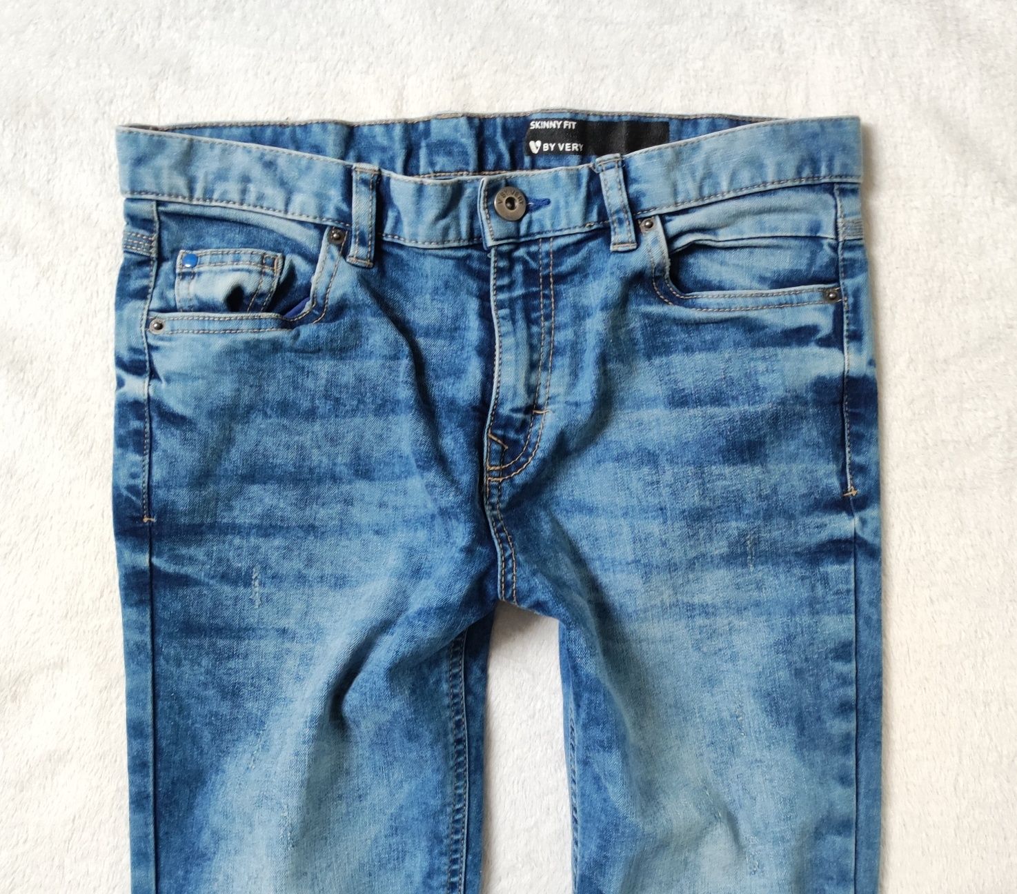 Spodnie jeans r.152-158 miękki że strachem super