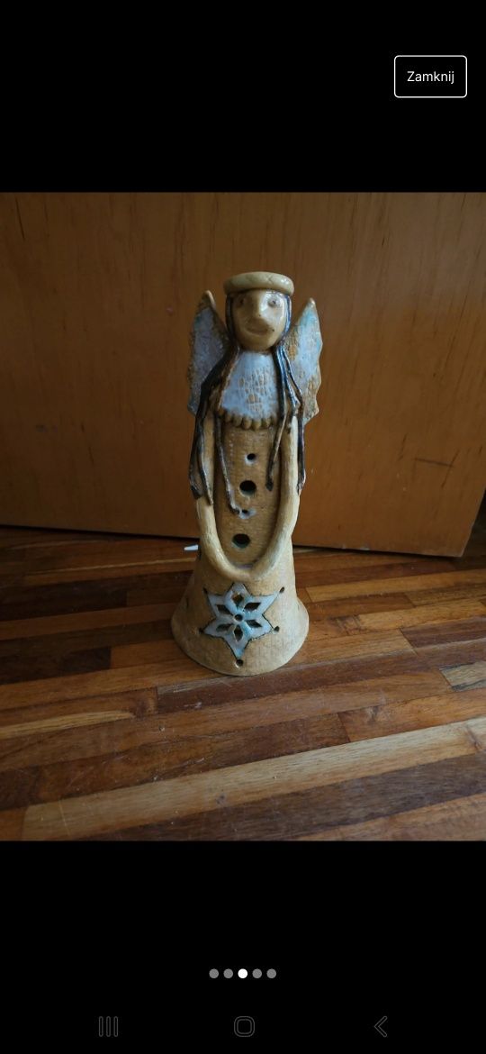 Figura - świecznik  anioł