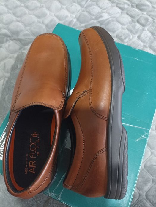 Шкіряні туфлі air flex Marks & spencer р.45уст.30