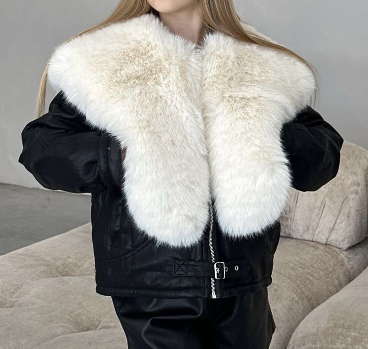 Жіноча зимова куртка дубленка