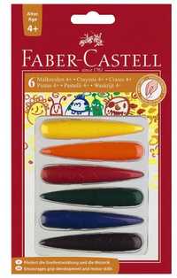 Kredki Świecowe 6 Kolorów Faber Castell