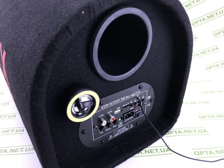 Потужний сабвуфер 600 Вт, автомобільний активний самбуфер ZX-6SUB