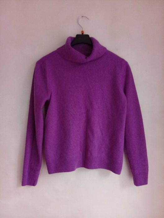 Fioletowy damski golf John Lewis 100% kaszmir