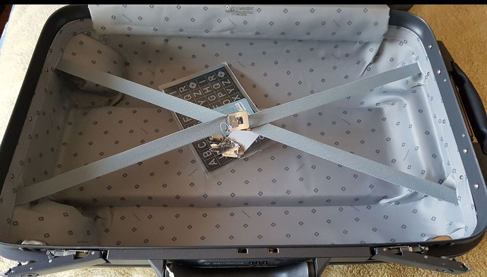 Mala de viagem Sansonite (Nova) rígida com rodas e pega telescópica