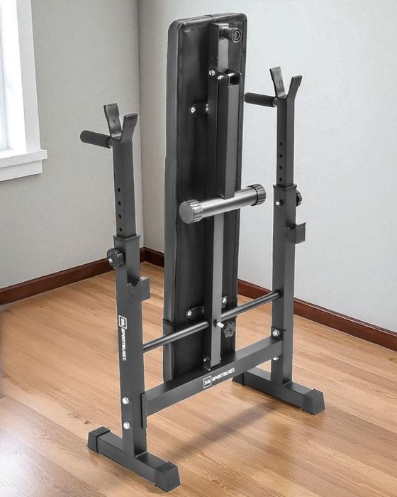 220KG ławka ławeczka płaska do ćwiczeń składana regulowane stojaki