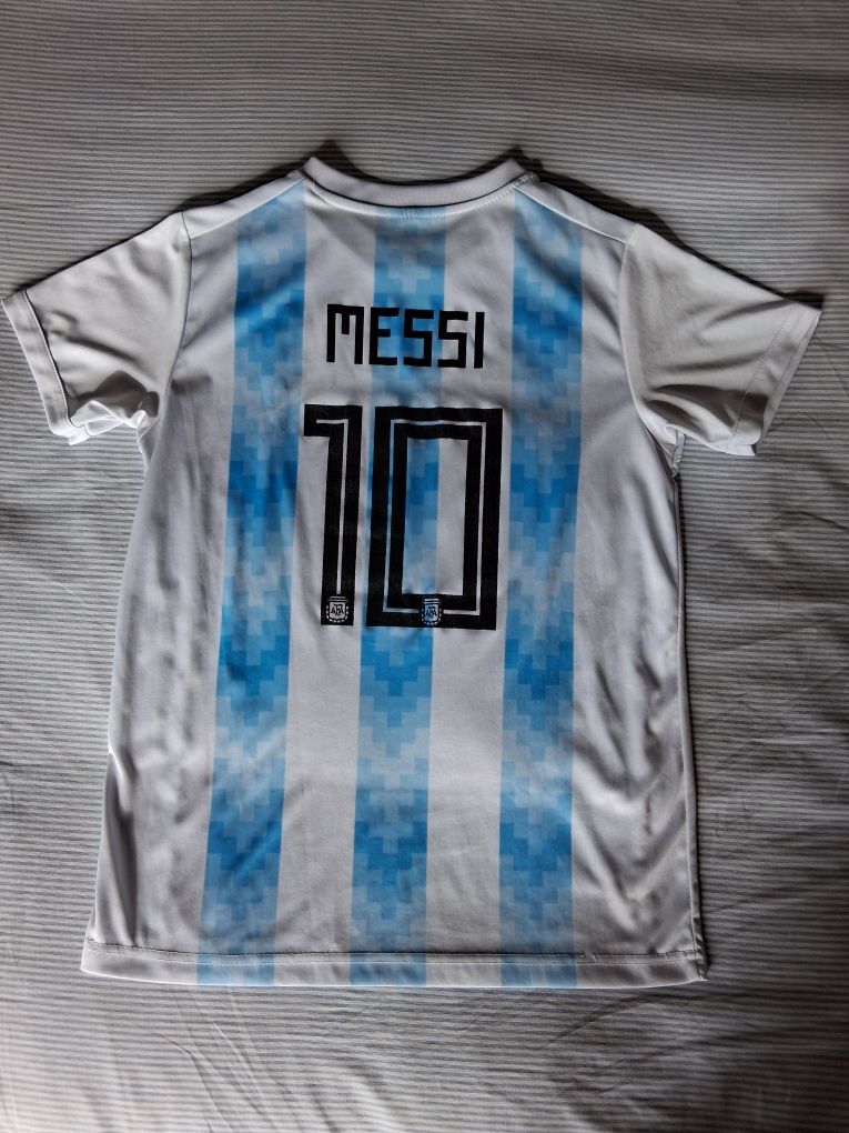 Camisola de futebol da Argentina do Messi