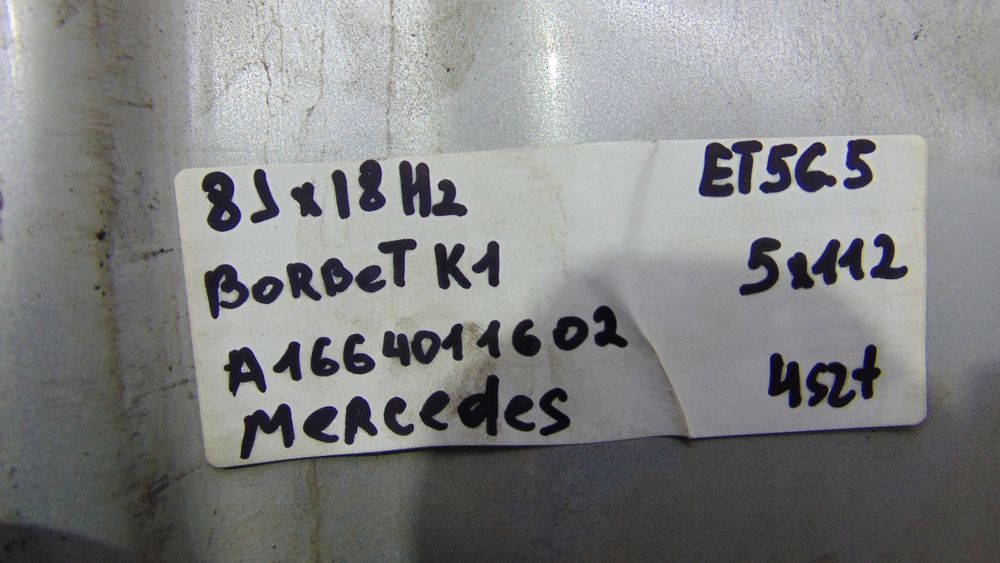 komplet felg 5x112 18 mercedes a1664011602