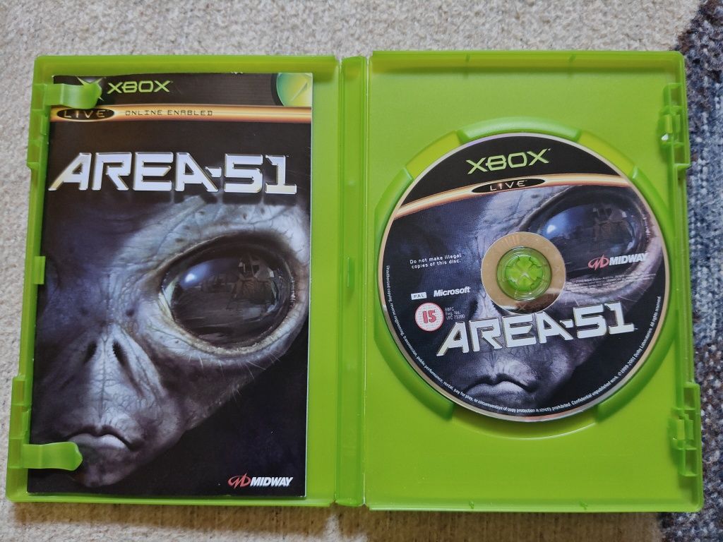 Area 51 XBOX 3XA KOMPLET dobry stan