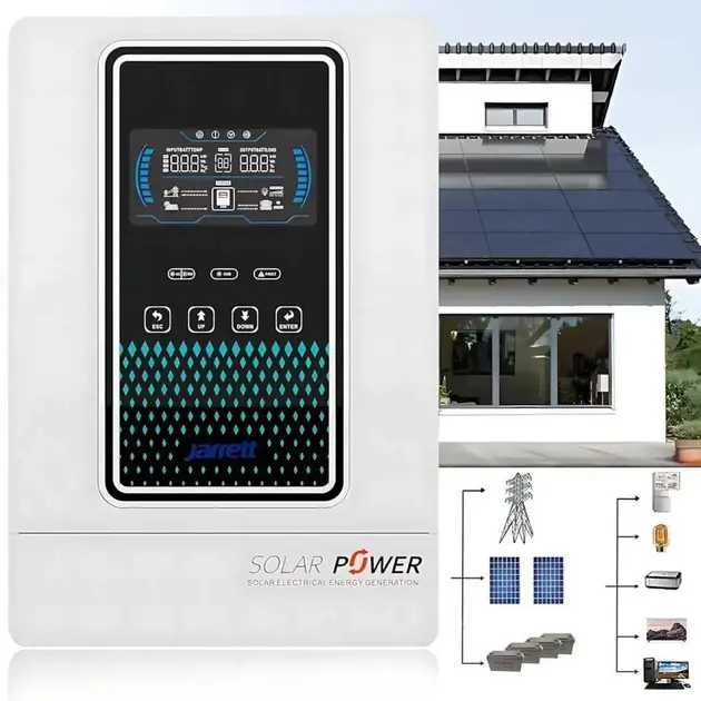 Гібридний інвертор із чистою синусоїдою на 24 Вт Jarrett 3.2KVA