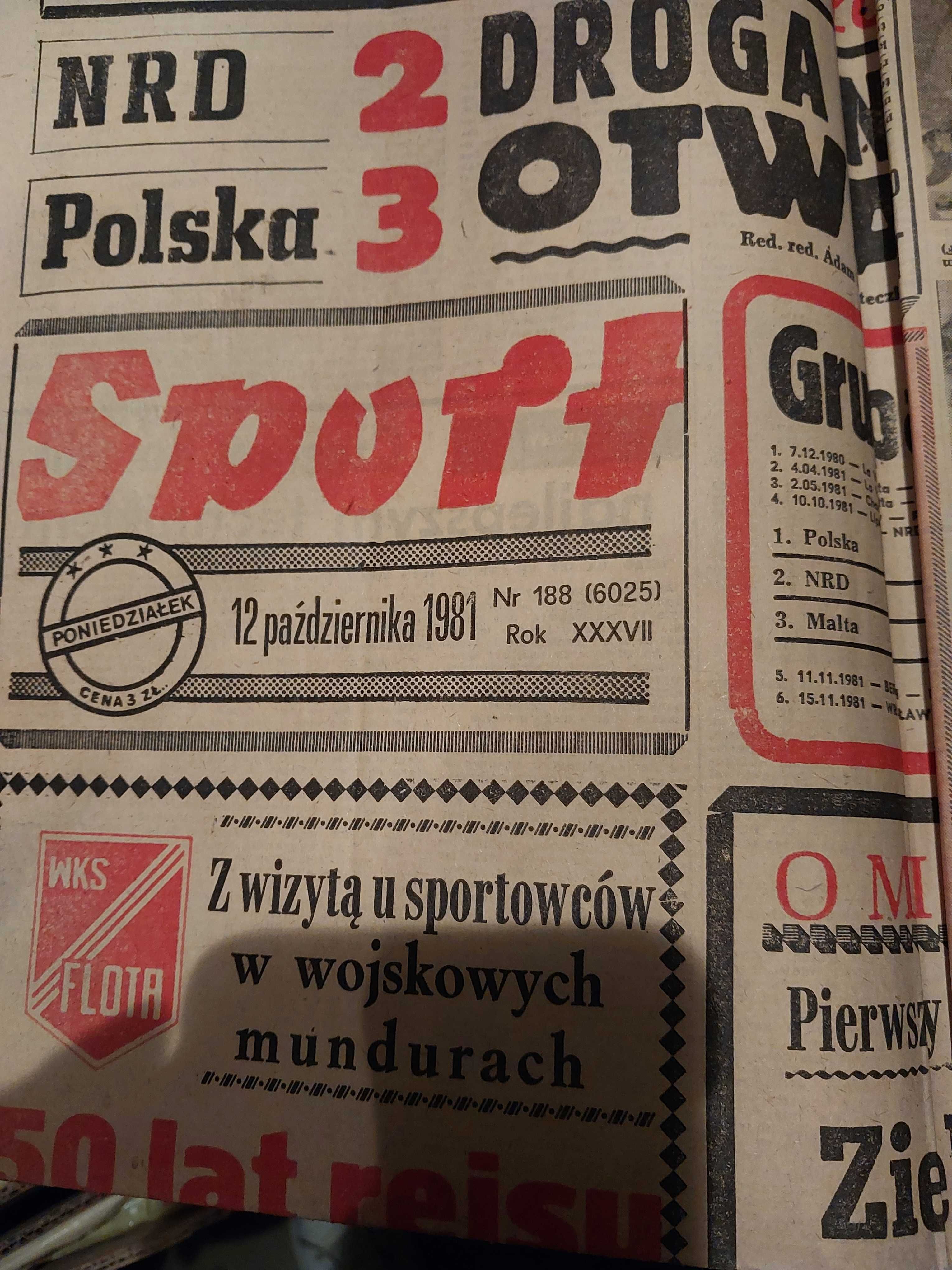 gazeta sport z 1982 r