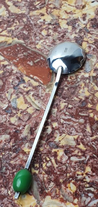 Zestaw pięknych posrebrzanych łyżeczek w stylu Art Deco Antyk, Pudełko