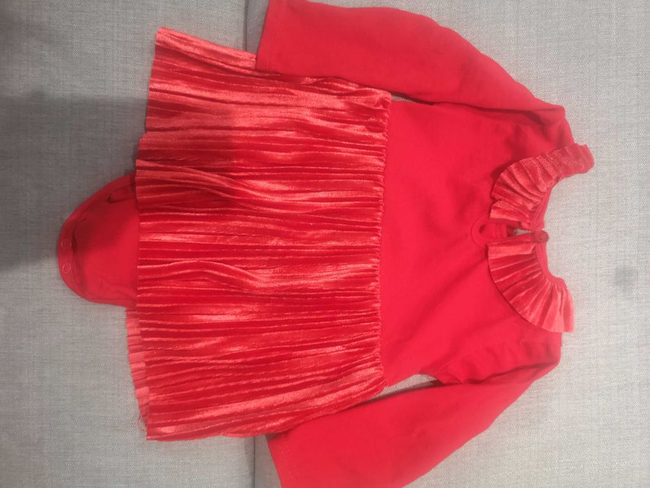 Sukienka/Body Czerwone rozmiar 86