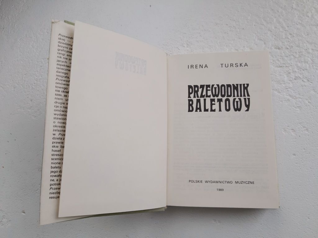 Przewodnik baletowy Irena Turska.