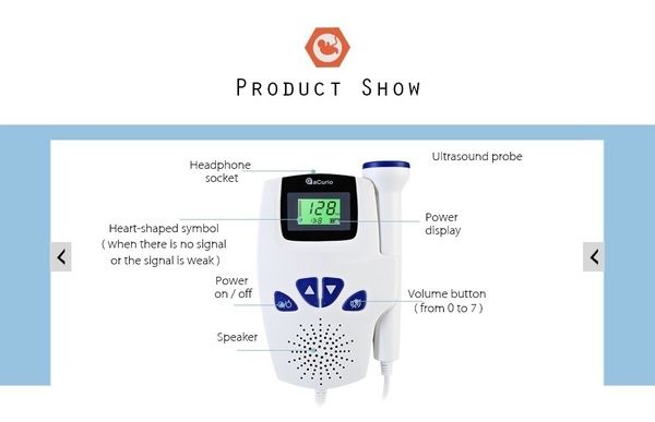 ACurio AF - 706 - L Prenatalny monitor pracy serca w ciąży