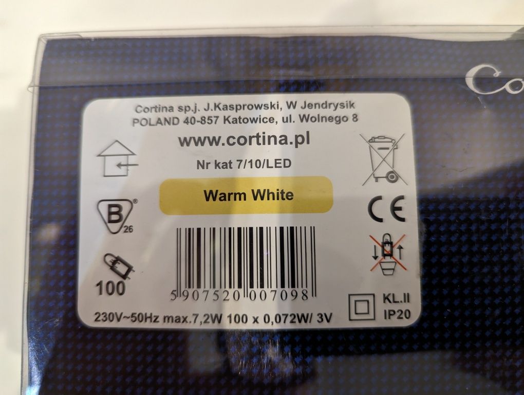 Lampki choinkowe 100 i 200 LED, ciepły biały