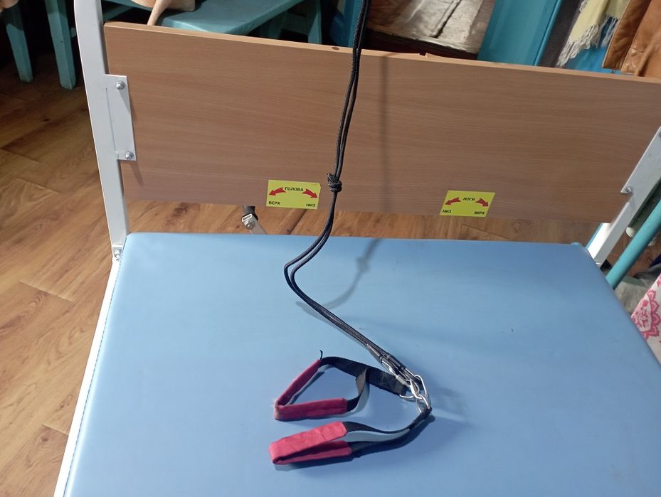 Медичне ліжко з головним та ножним підйомом+ матрас