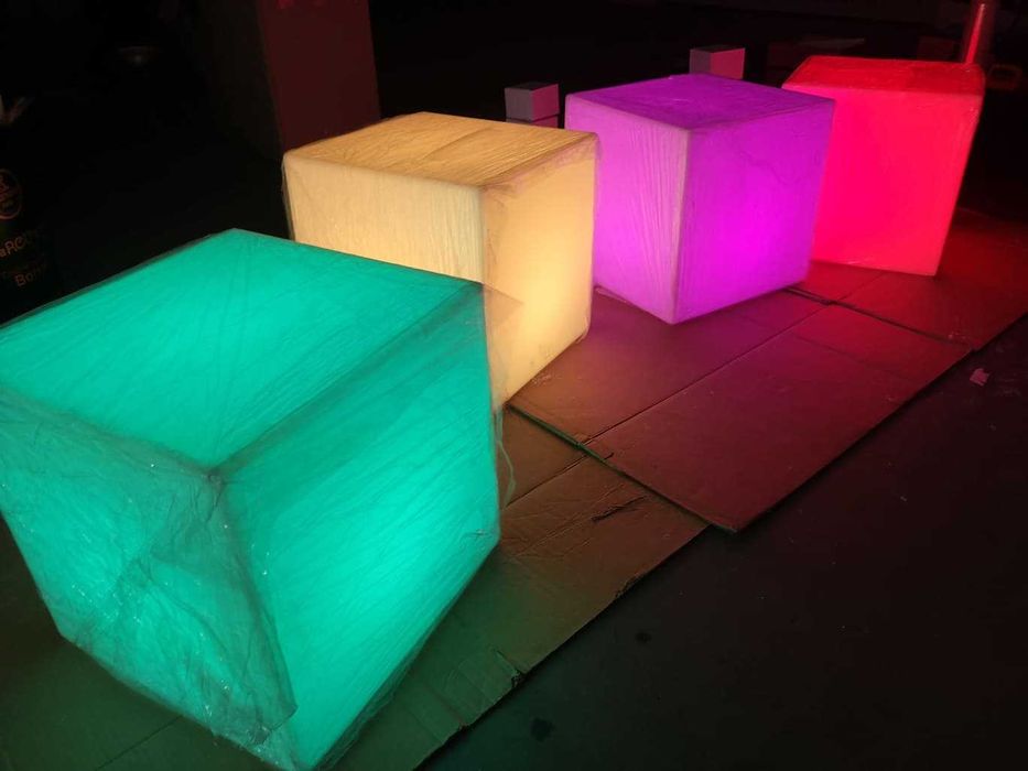 iluminação decorativa cubo led