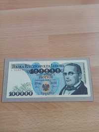 Banknot 100000zł. Stanisław Moniuszko. 1990r.
