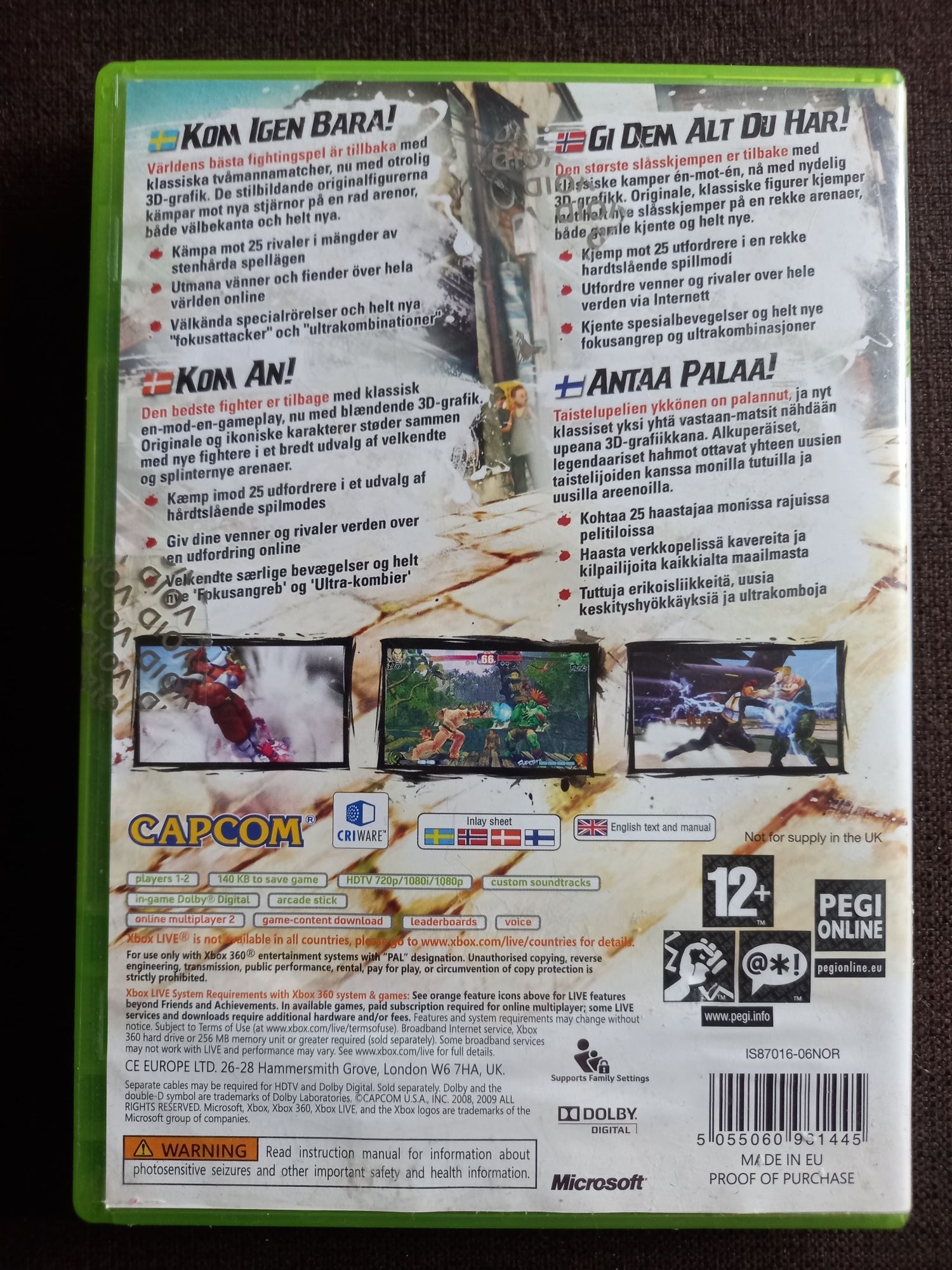 Gra Street Fighter 4 na konsolę xbox 360