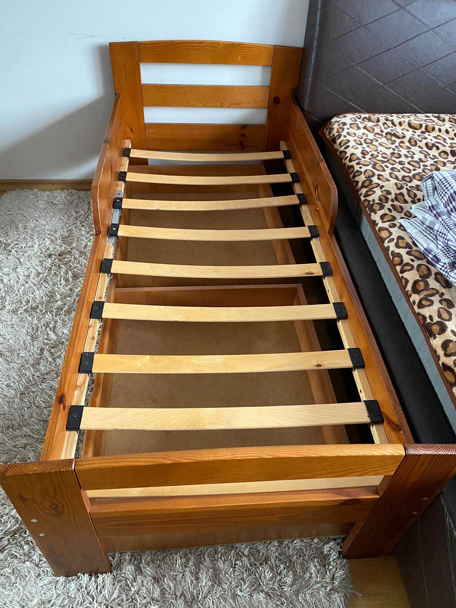 Łóżeczko dziecięce drewniane 165x75cm