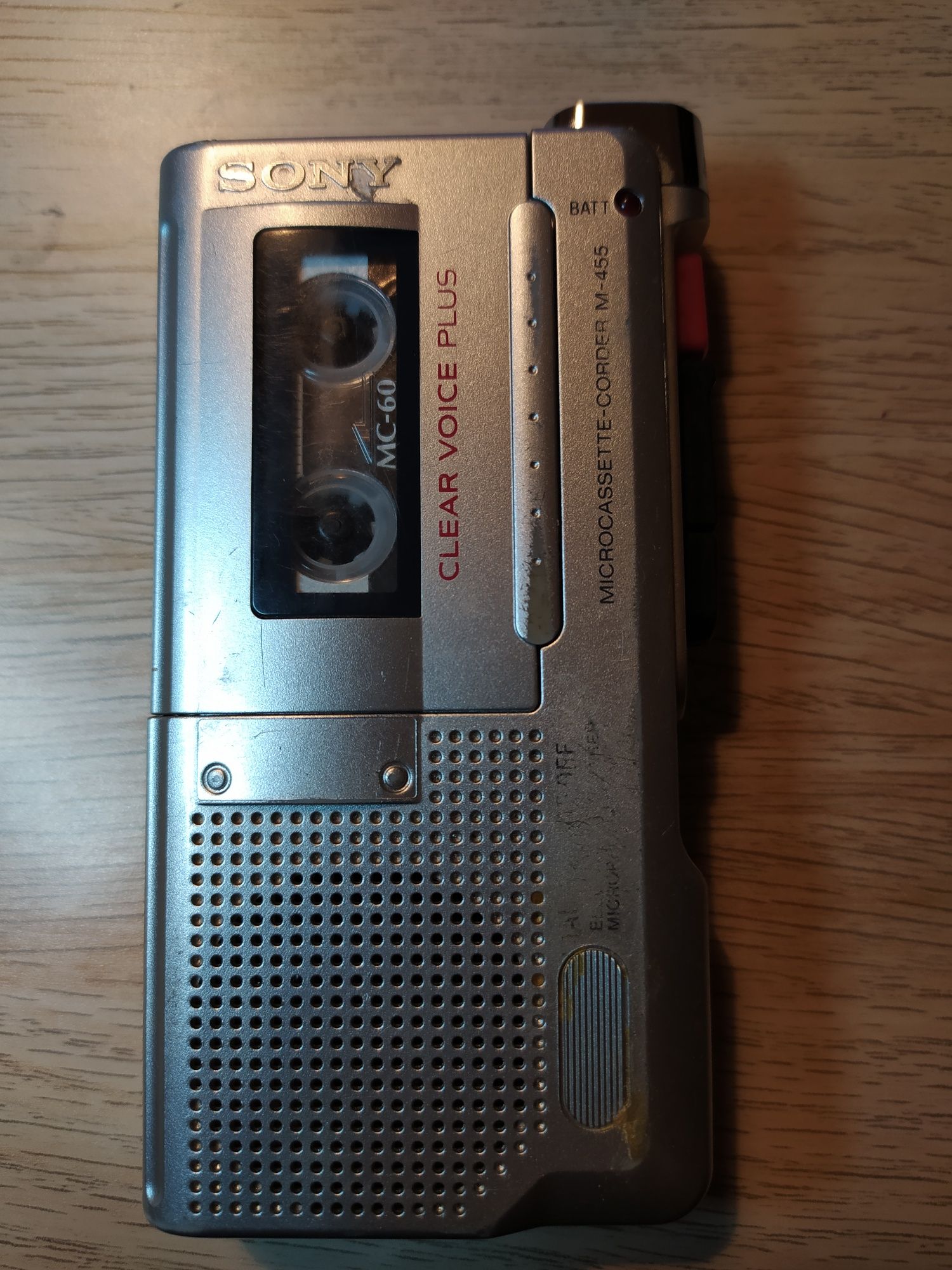 Gravador SONY M-455 Microcassette para peças