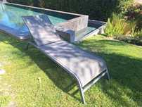 Espreguiçadeira exterior jardim piscina