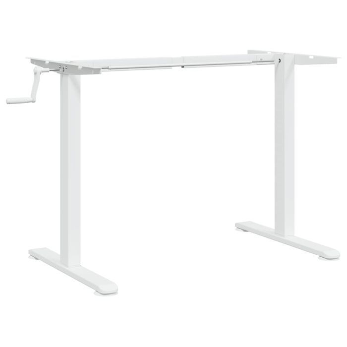 Vidaxl Rama Biurka Do Pracy Na Stojąco, Biała, (94-135)X60X(70-114) Cm