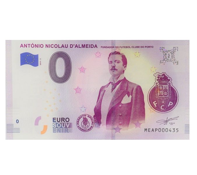 0 Euro - Antonio Nicolau D'Almeida Portugalia 2019-3