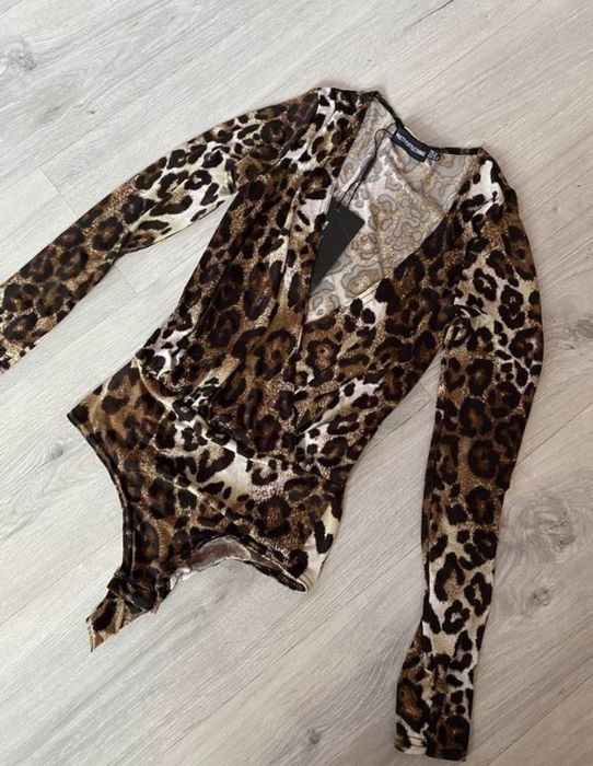 Леопардовий боді plt s m леопардовый боди 36
