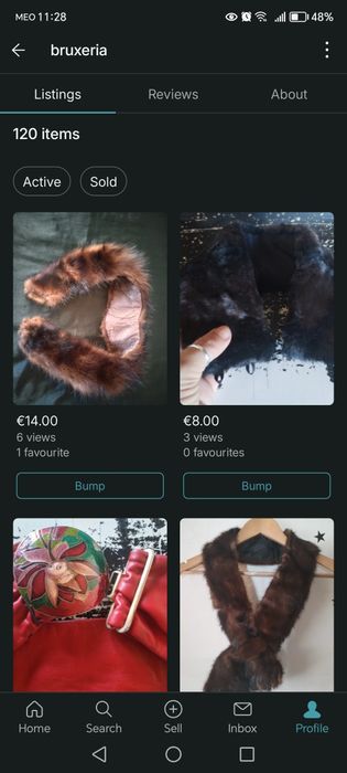 Peças Vintage, Golas de Pêlo e Cinto de Pele, verdadeiros