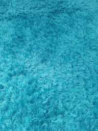 Dywan niebieski shaggy  230x160