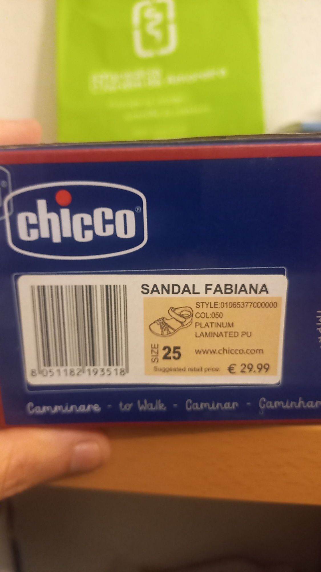 Sapato de criança Chicco NOVO