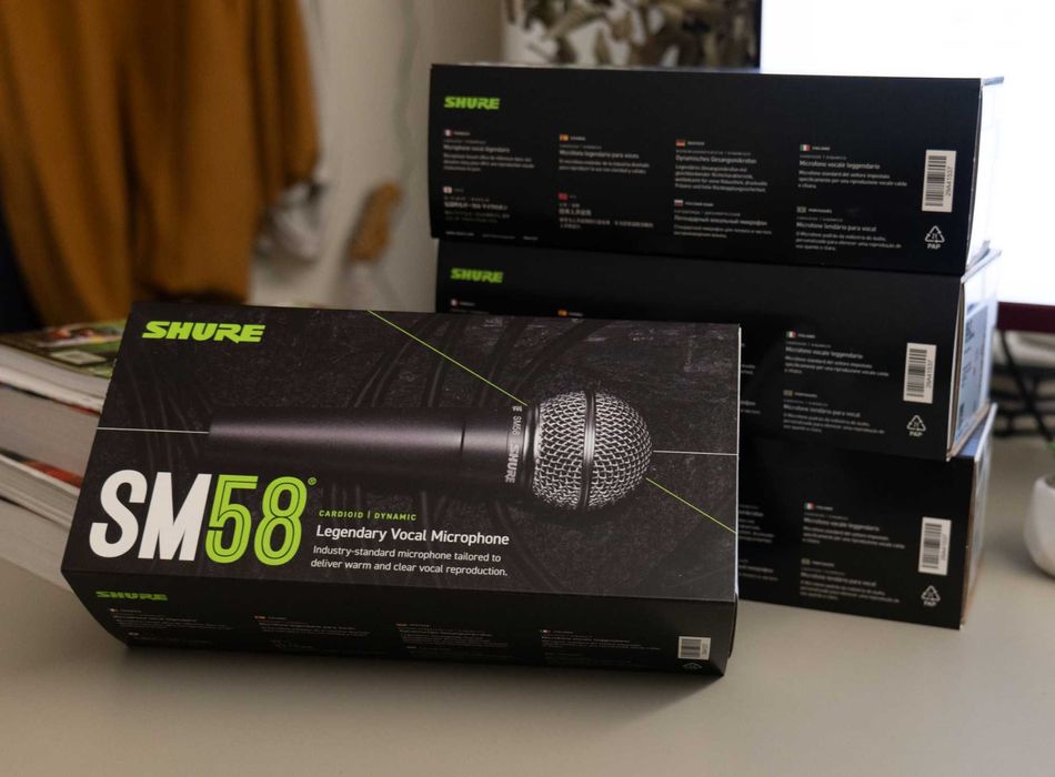 Microfone SM58 - Microfone de Vocalista, Espetáculos e Eventos