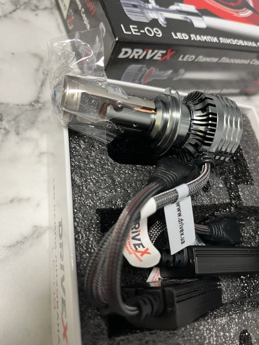 Світлодіодні лінзовані лампи для фар LE-09 H7 55W